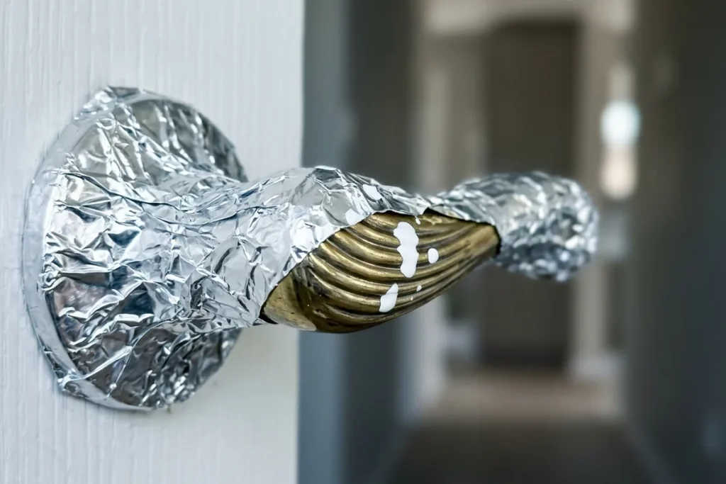 Owiń klamkę folią aluminiową i zobacz, co się stanie. Ten trik uratuje Twój dom przed zniszczeniem!